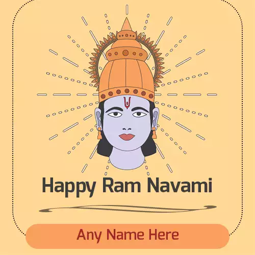 God Shree Ram Navami 2024 Picture With Name